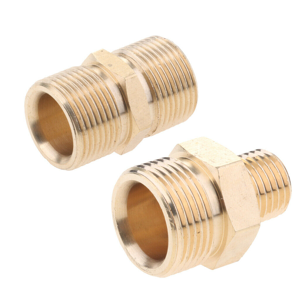 2x Female to Male Screw Threaded HOSE JOINER COUPLING ADAPTOR CONNECTOR A+B