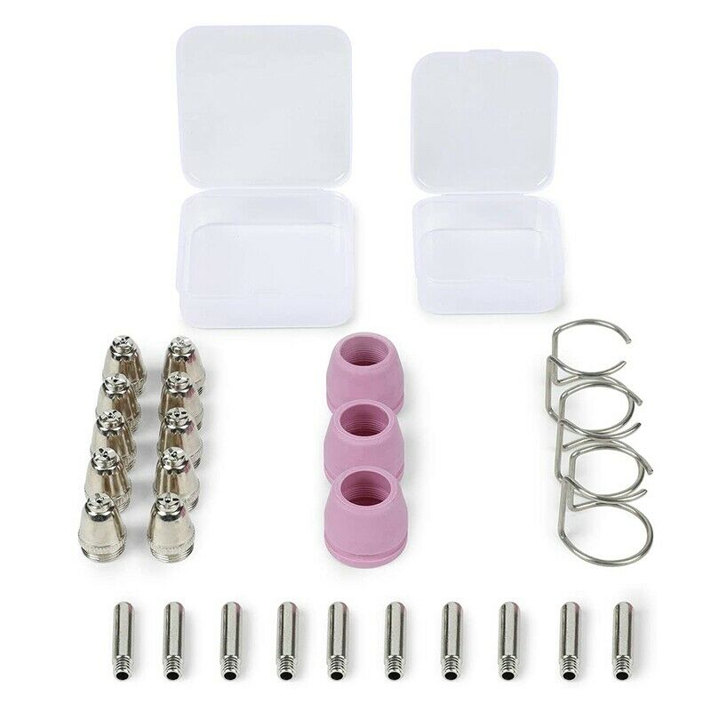 26Pcs SG-55 Plasma Cutter 60A AG-60 Plasma Torch Tip Electrode Consumable CuttK1