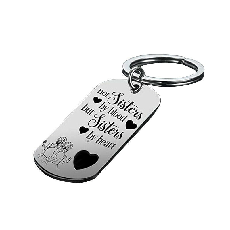 Cute Friendship Key Chain Stainless Steel Keyring Keyfob Xmas Gift Keyring HN US