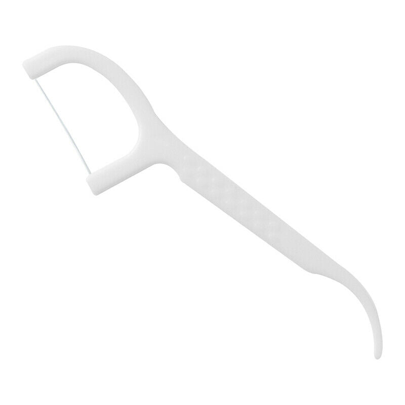 50pc Dental Floss Flosser Picks Teeth Toothpicks Stick Oral Cleaning Gum .l8