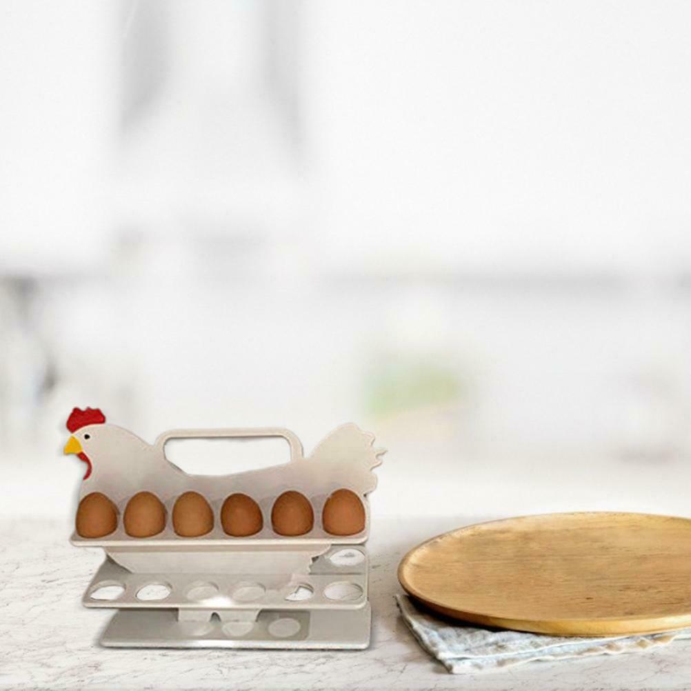 1Pcs Wooden Egg Storage Rack Portable Egg Rack Kitchen Storage Organizer