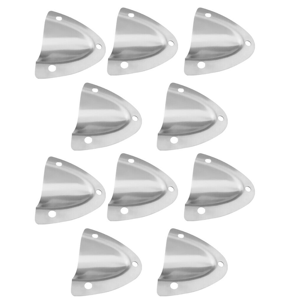 10Pack Clam Shell Midget Vent Marine Boat Stainless