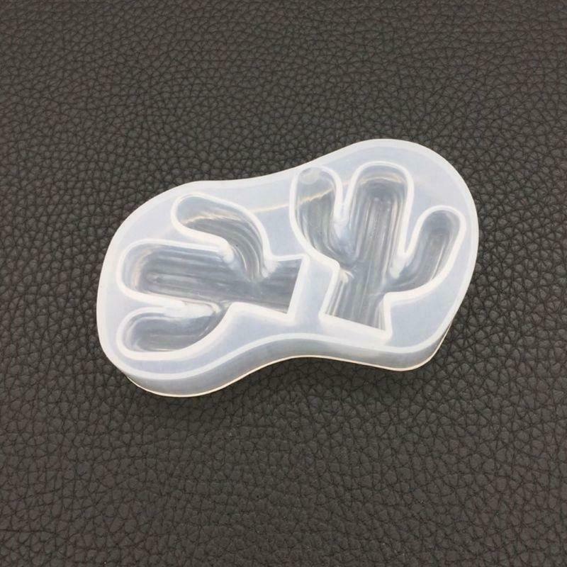 Silicone Mold DIY Jewelry Making Cactus Pendant Cake Decoration Fondant Epoxy