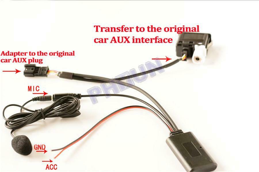 Car Wireless AUX to Bluetooth Music Transfer Adapter For BMW 1 3 5 6 7 X Z4 Mini