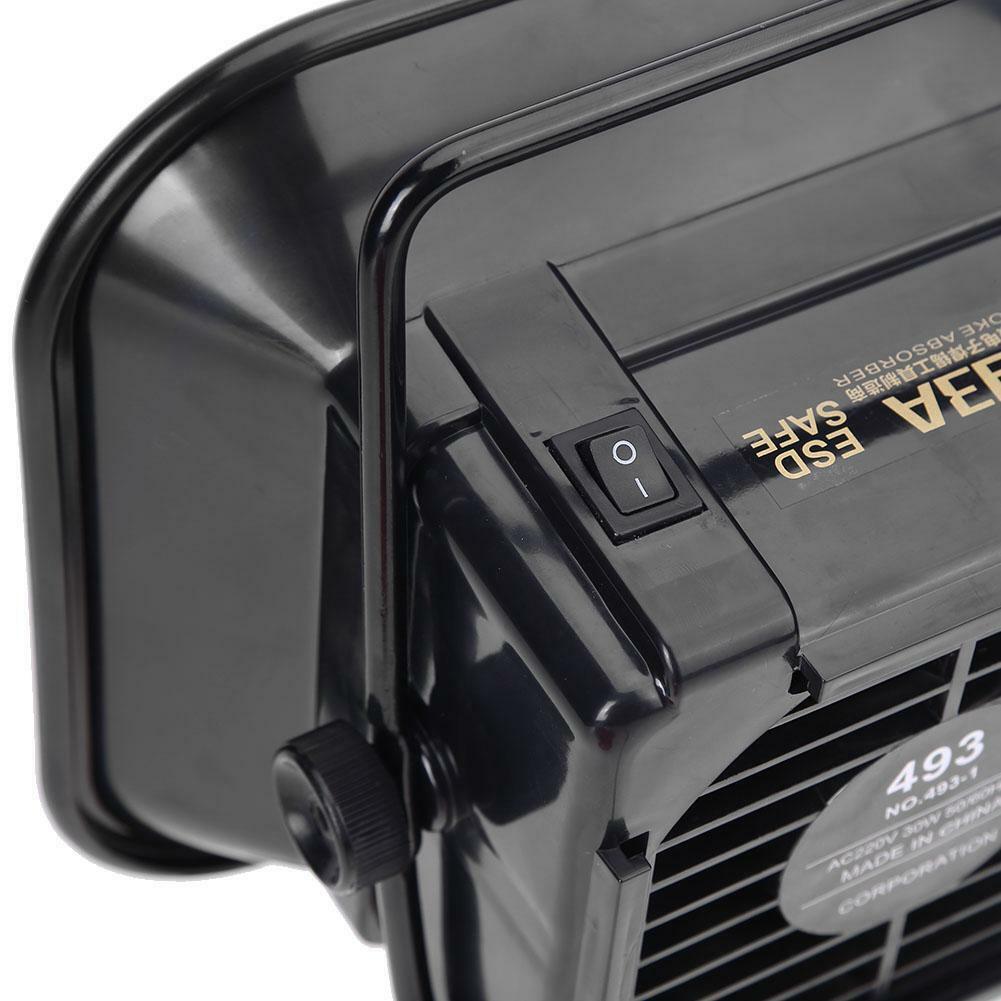 220V 30W Solder Iron Smoke Absorber Remover Fume Extractor Air Filter Smoke Fan