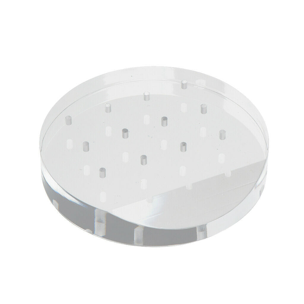 Acrylic 12 Holes Manicure Nail Drill Bit Holder Stand Storage Organizer