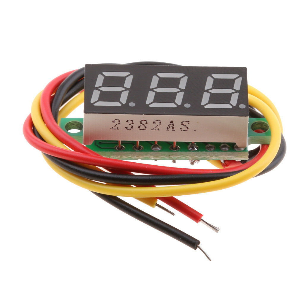10PCS Red 0.28" LED Digital Panel Voltage Meter Gauge Voltmeter Module 4-40V