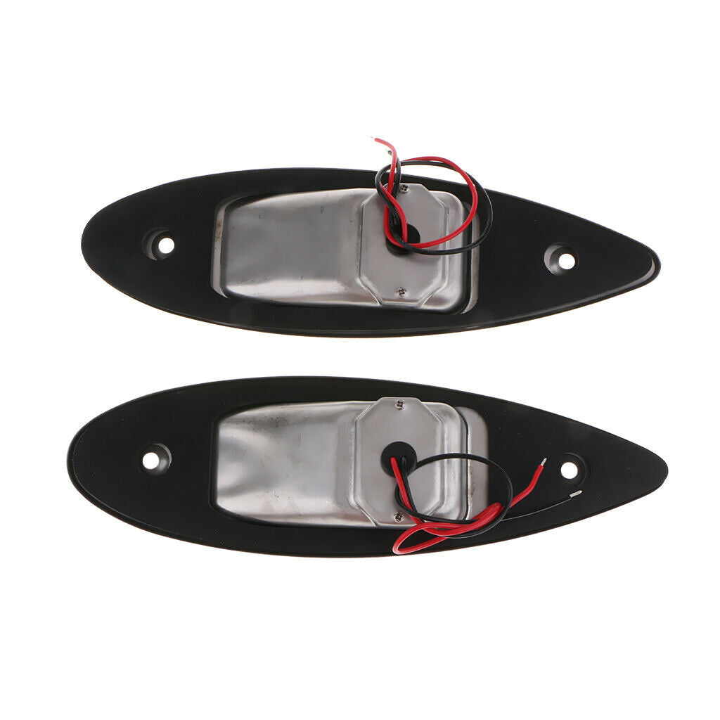 Boat LED Navigation Lights Red and Green, Marine Sailing Signal Lamp Teardrop