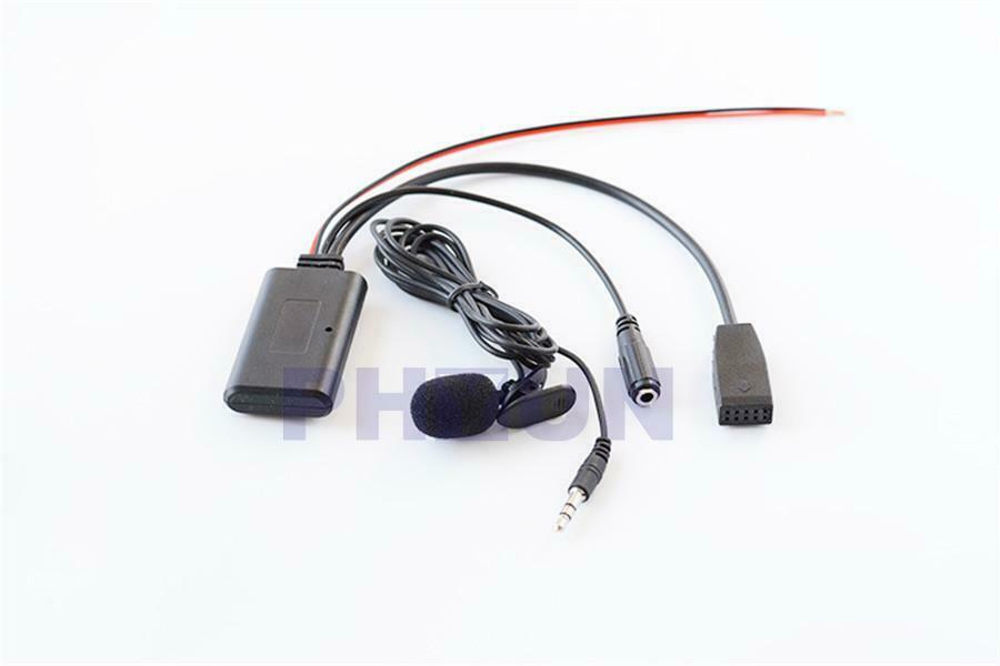 Car Bluetooth Moudle Aux Adapter w/Mic Handsfree For BMW E46 99-06 10Pin Socket