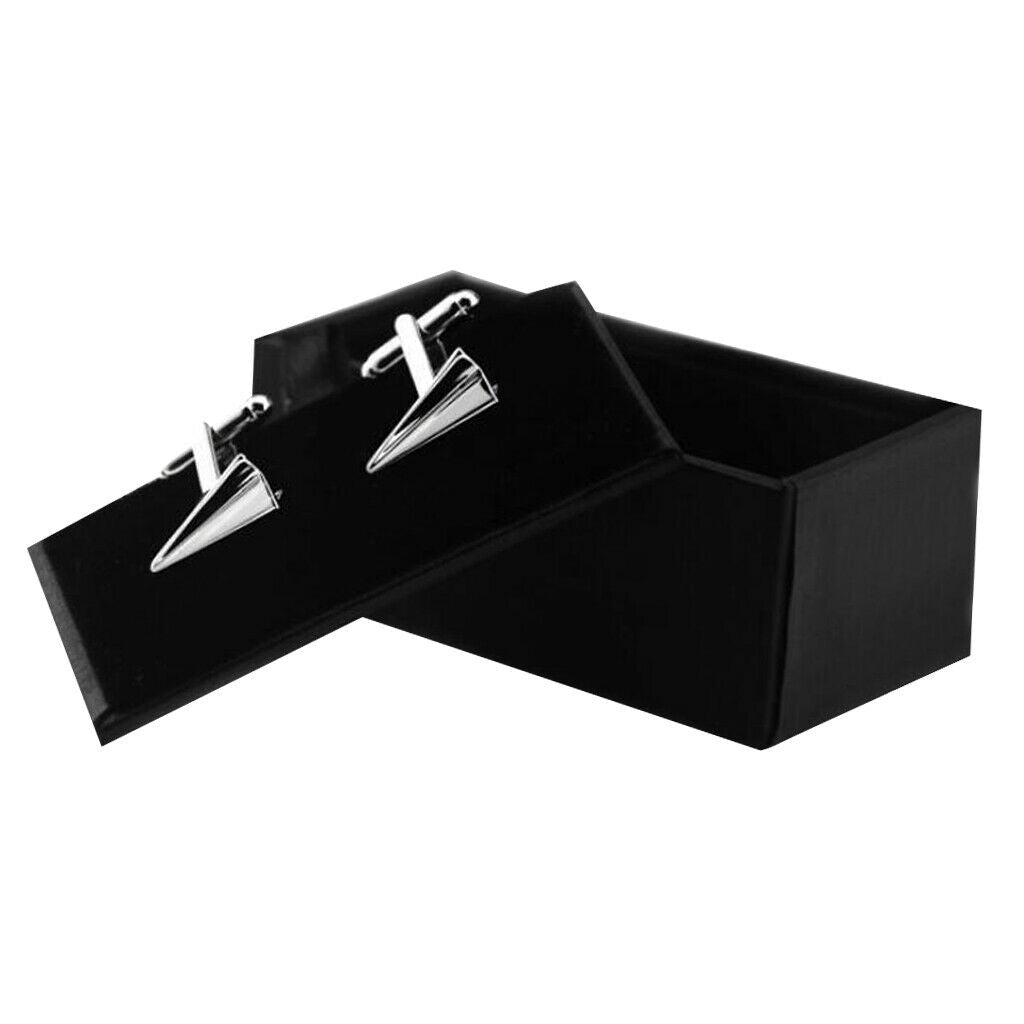 Mens Airplane Cufflink And Cuff Links Storage Gift Box Jewelry Display Case