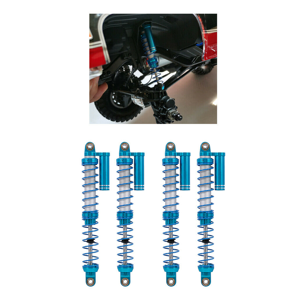Set of 4 Car Shock Absorber Damper Metal Shock Dampers RC TRX4 D90 100mm