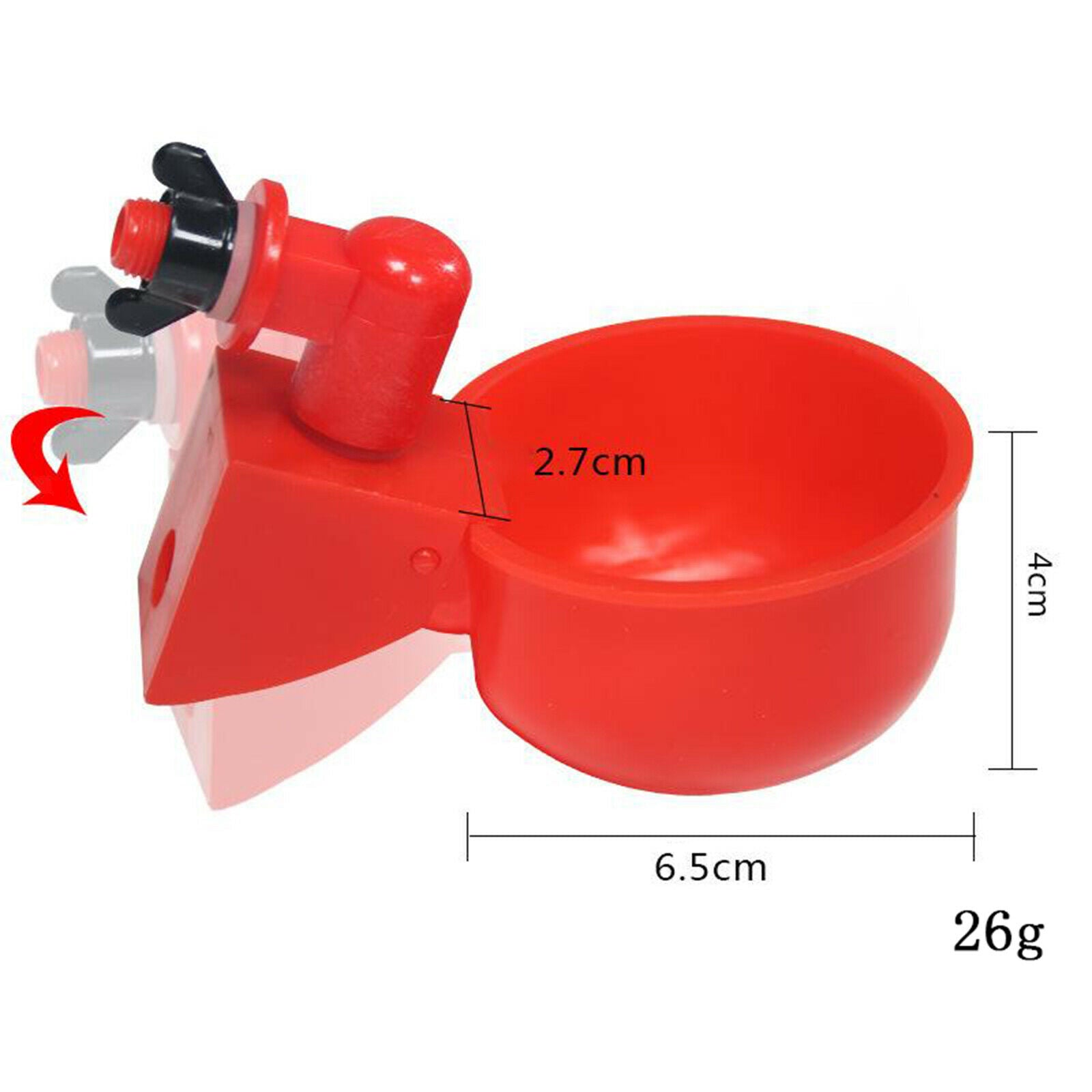 Poultry Chicken Watering Cups Backyard Plastic Waterer Breeding Goose Pigeon