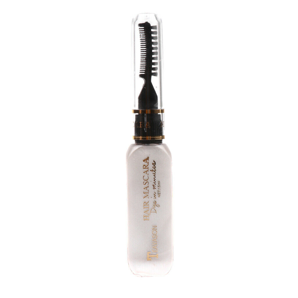Disposable 3 Colors Hair Mascara Dyeing Tint, Temporary (Black, Gray, White)