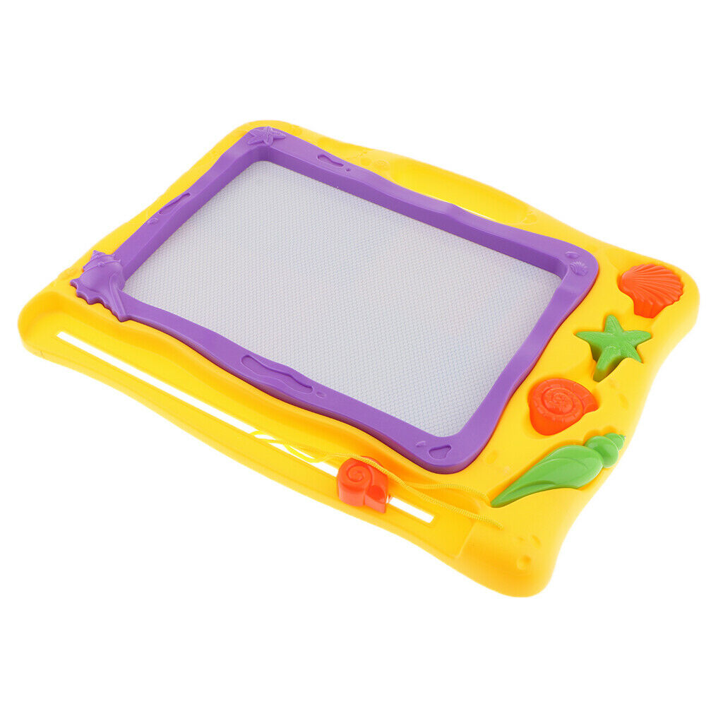 Erasable Colorful Magnetic Doodle Drawing Board Toys for Kids  Yellow_1