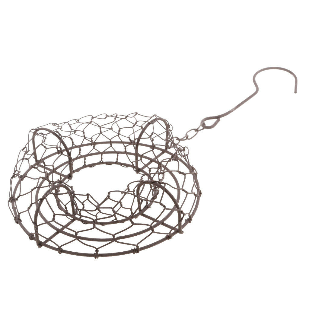5pcs Rustic Iron Succulent Plants Wire Wreath Frame Flower Pot Hanging Wall Air