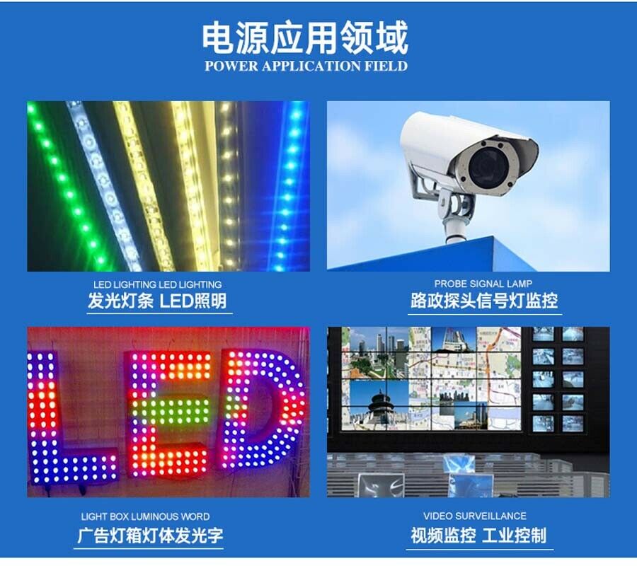 12V 15A 180W DC Regulated Switching Power Supply PSU Monitor LED Strip Camera