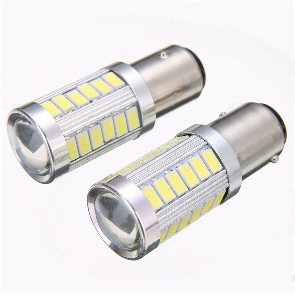 2pcs/Set BA15D P21W 1157 33SMD LED Car Backup Reverse Head Light Bulb White