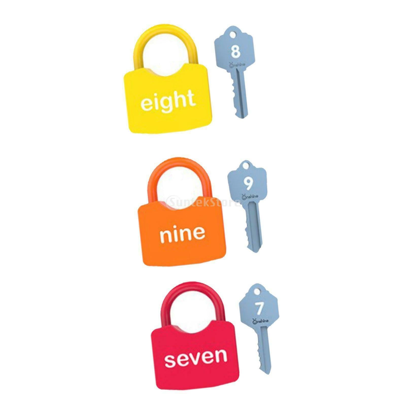 Preschool Keys and Locks Set Motor Skill Kids Montessori Unlocking Toys