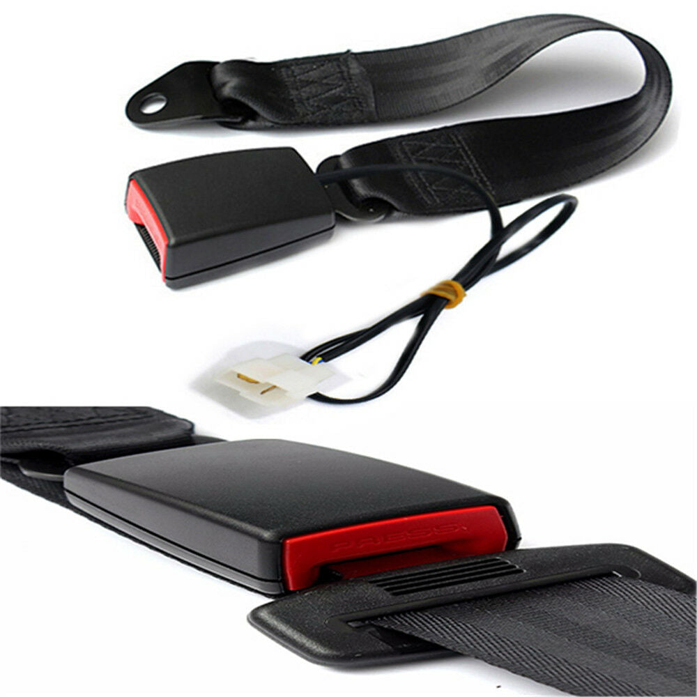 1PC Seat Belt Buckle Black with Warning Cable Car Safety Driving Protection Tool