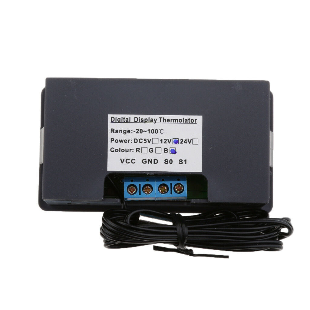 DC 12V 10A Digital LCD Thermostat Temperature Controller w/ Sensor Probe
