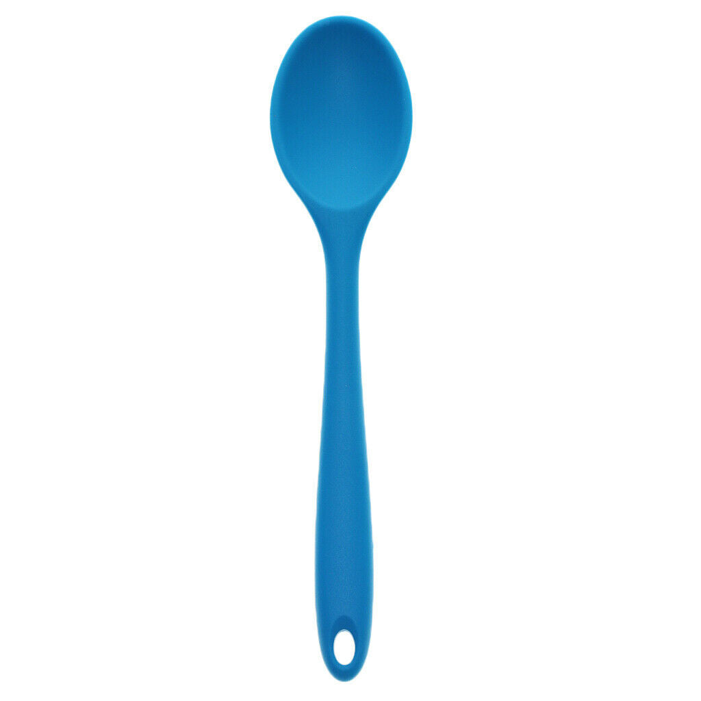 Creative Silicone Small Spoon Scoop Kitchen Utensils Tool Flatware Blue