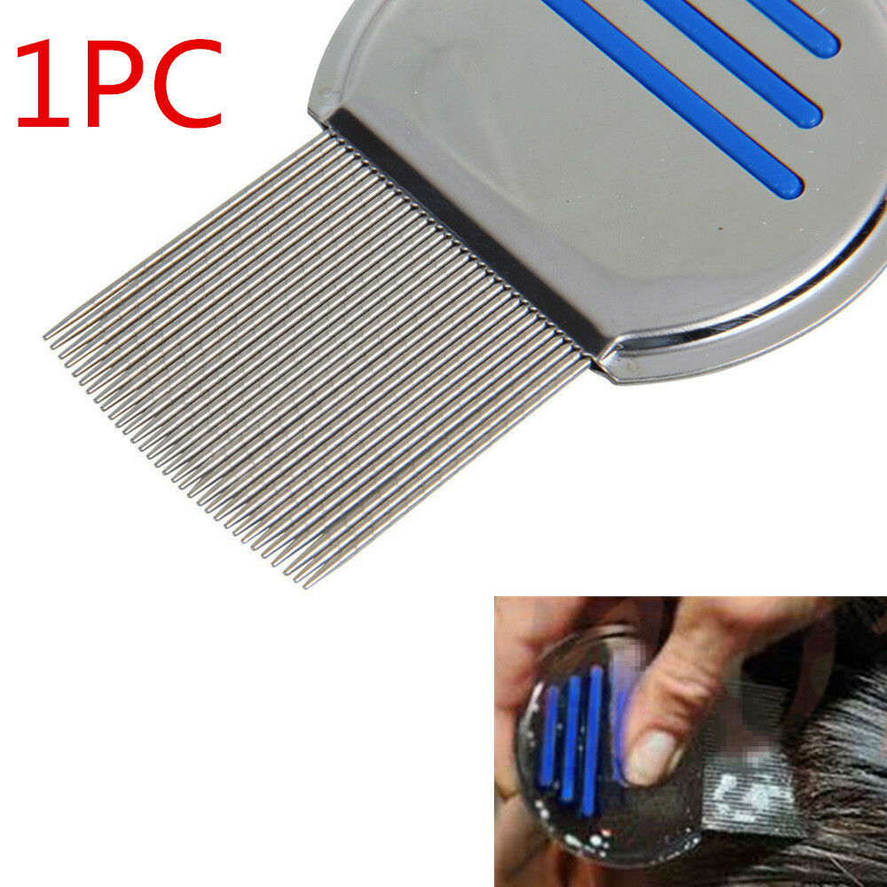 Stainless Steel Hair Lice Comb BrushesTerminator Fine Nit Free Egg Dust Removal