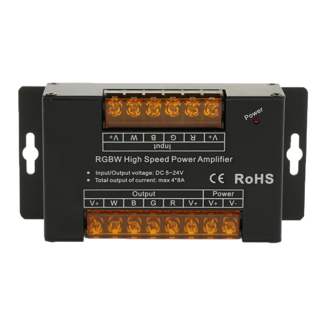 Power Amplifier Data Signal Repeater Channels For RGBW LED Lights Strip