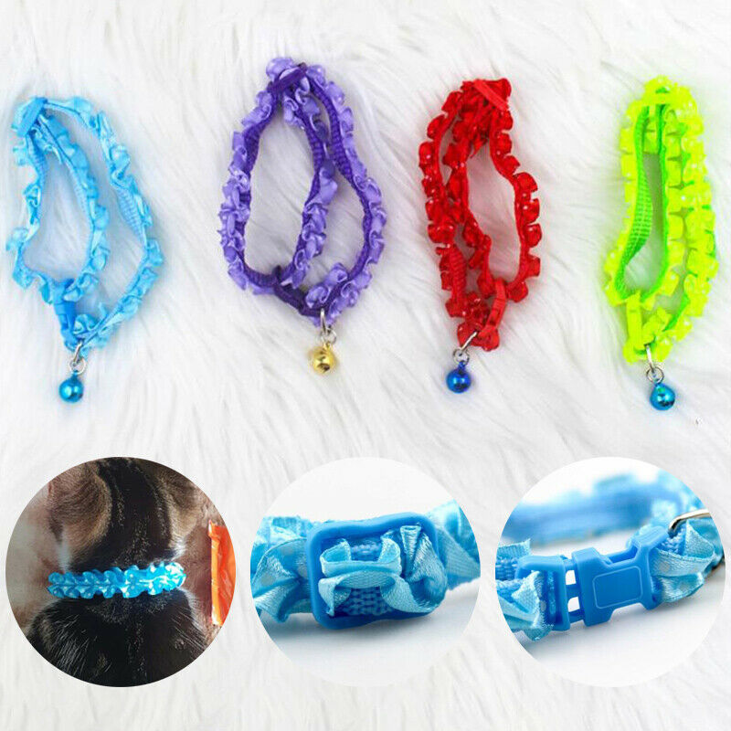 Pet Collar Camouflage Safety Dogs Puppy Cats Outdoor Adjustable Leash Wit.l8