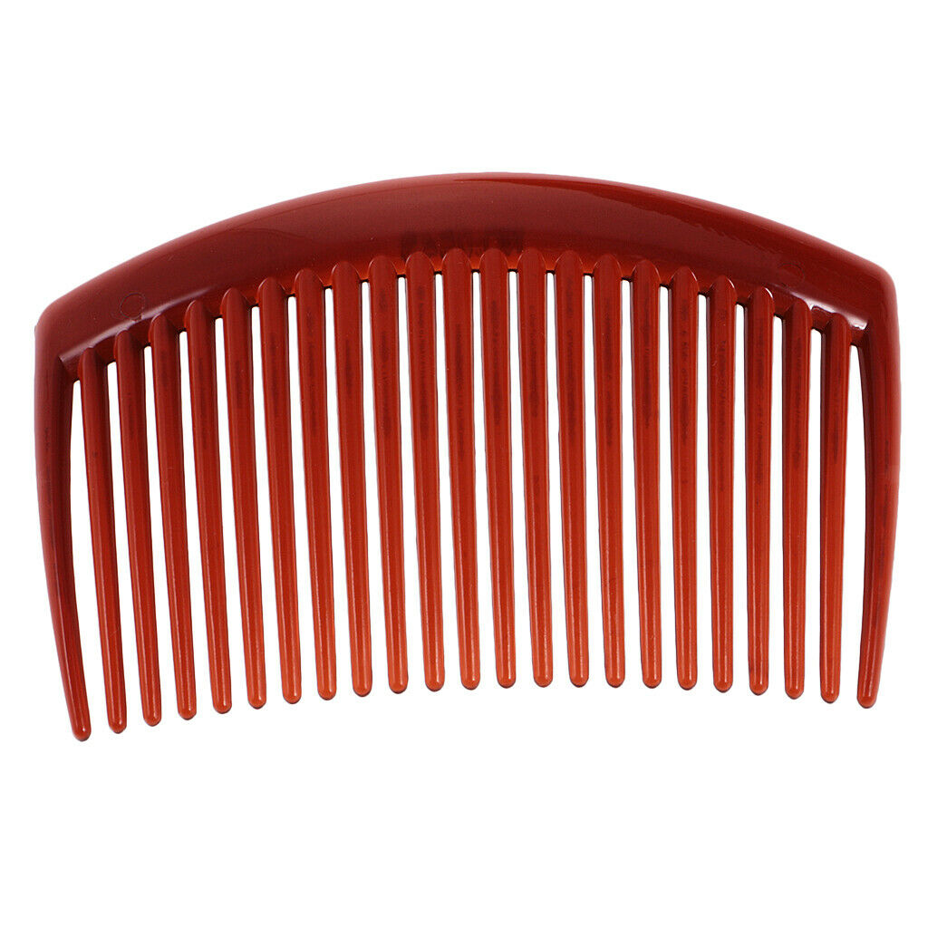 12 pieces Women Plastic Hair Comb Clip Slide Hairpin Hair Accessories Coffee