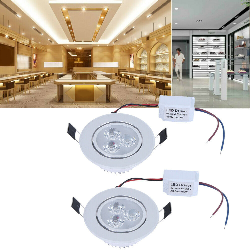 Downlight LED Dimmable 9W Recessed Ceiling Down Light Spotlight Lamp 110V