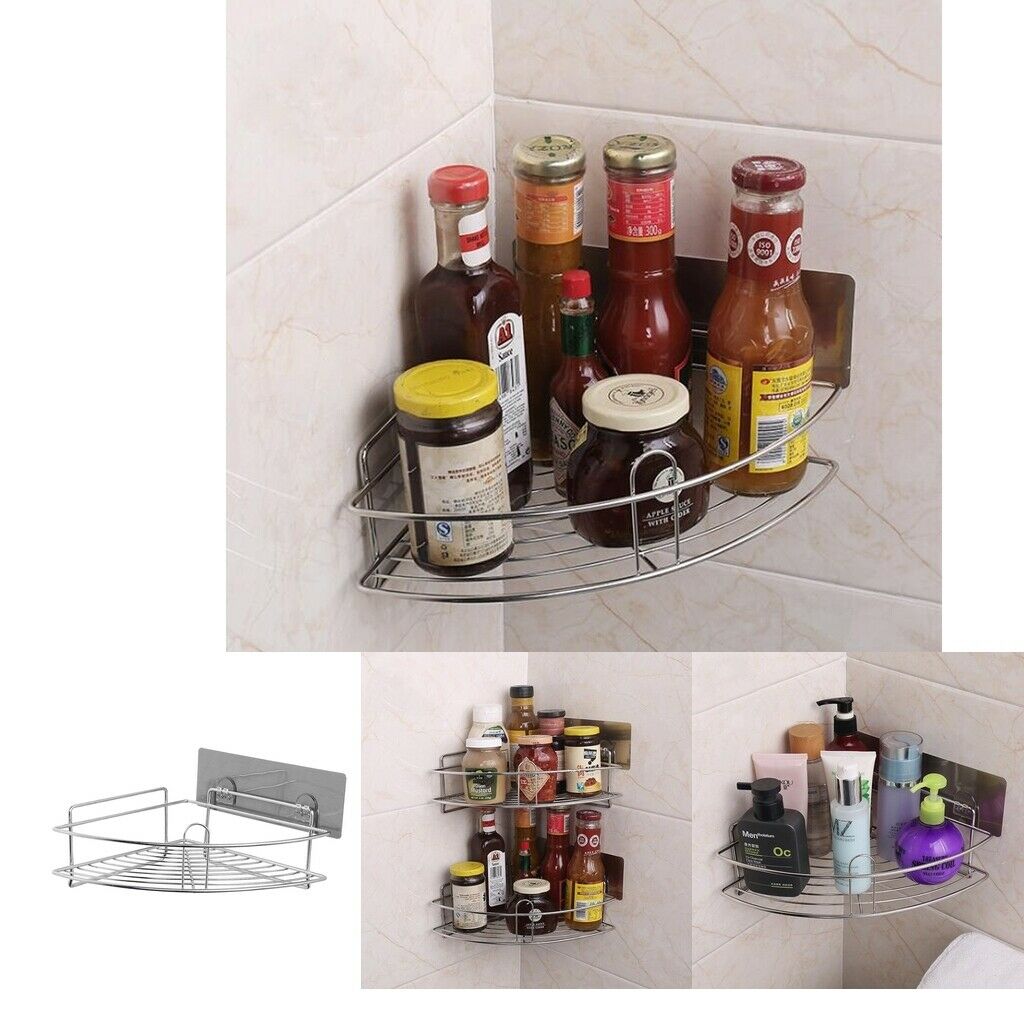 Shower Caddy Corner Shower Basket Stainless Steel Bathroom Shower Organizer