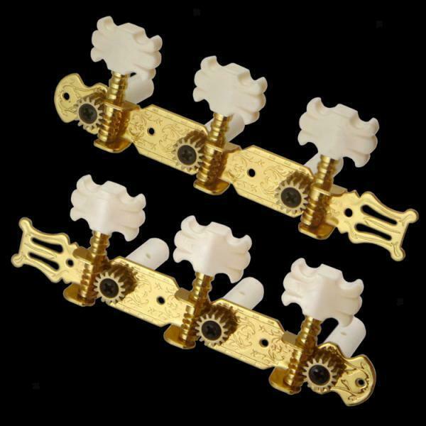 3 in  Tuning Pegs Tuners Flower Button for Classical Guitar 3R 3L