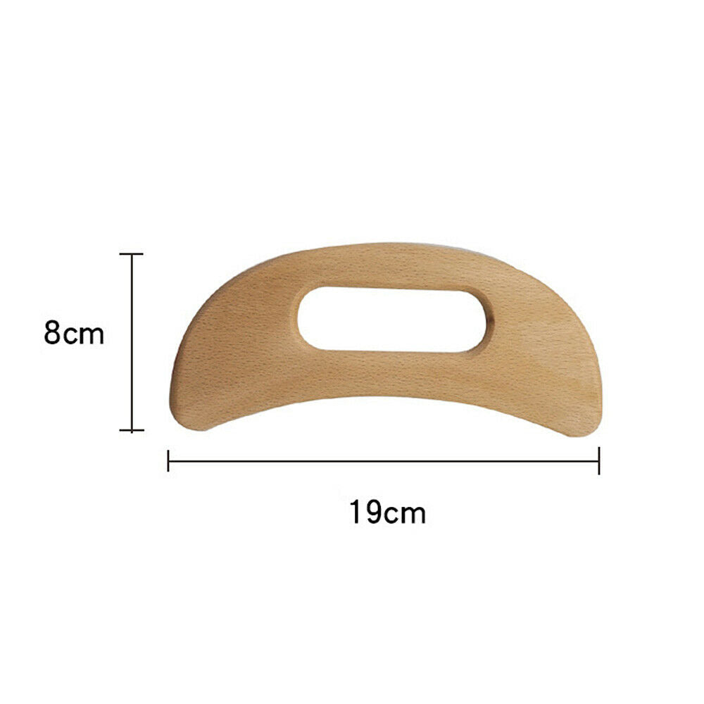 1PC Wooden Scraping Board Lymph Meridian Massage Face Neck Back Massagers Tool
