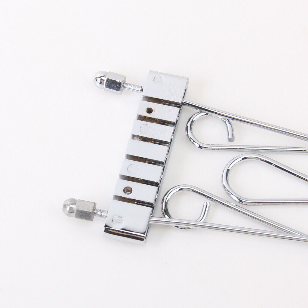 Chrome Trapeze Tailpiece Wired Frame For Archtop Guitar