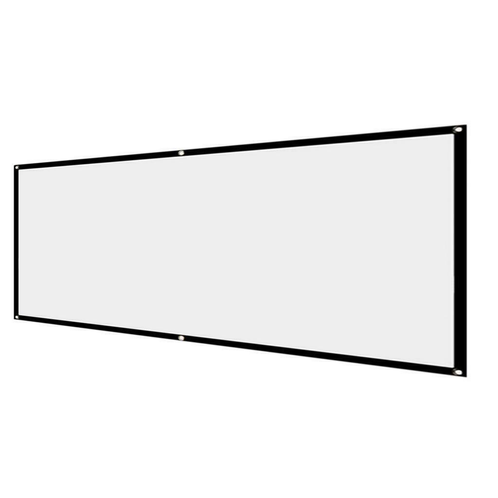 2 Pieces Projector 150" inch 16:9 Foldable Movies Screen for Home Theater