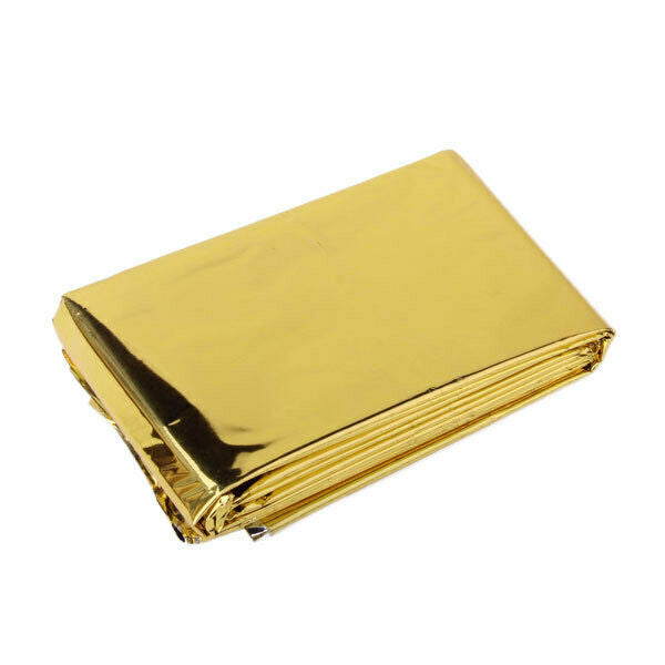 Reflective Emergency Survival Thermal Blanket 55 x 83 inch for Camping Outdoor