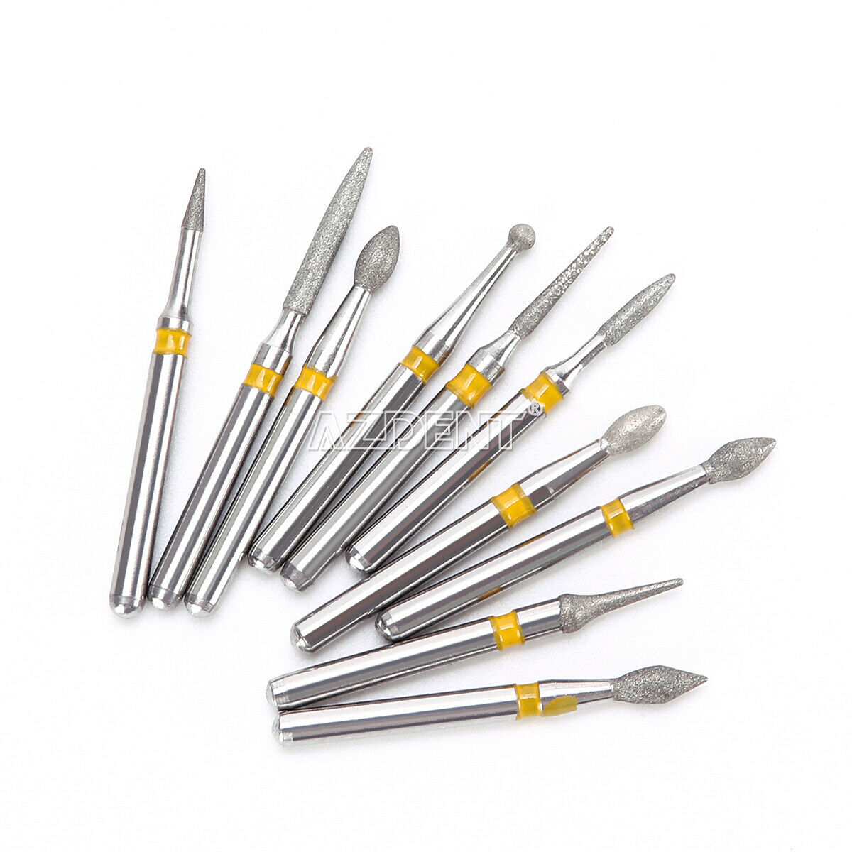50 X Dental Diamond Burs FG-117 Composite Repair Kit For High Speed Handpiece
