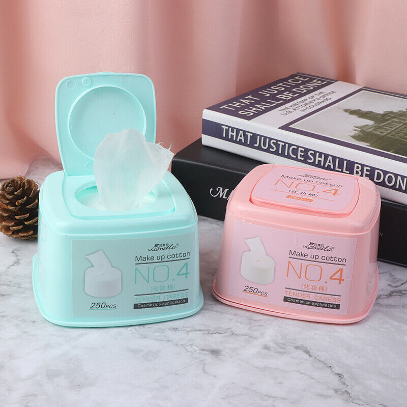 250Pcs/box Wipes Facial Clean Paper Cotton Pad Makeup Remover Pads Towelet DD