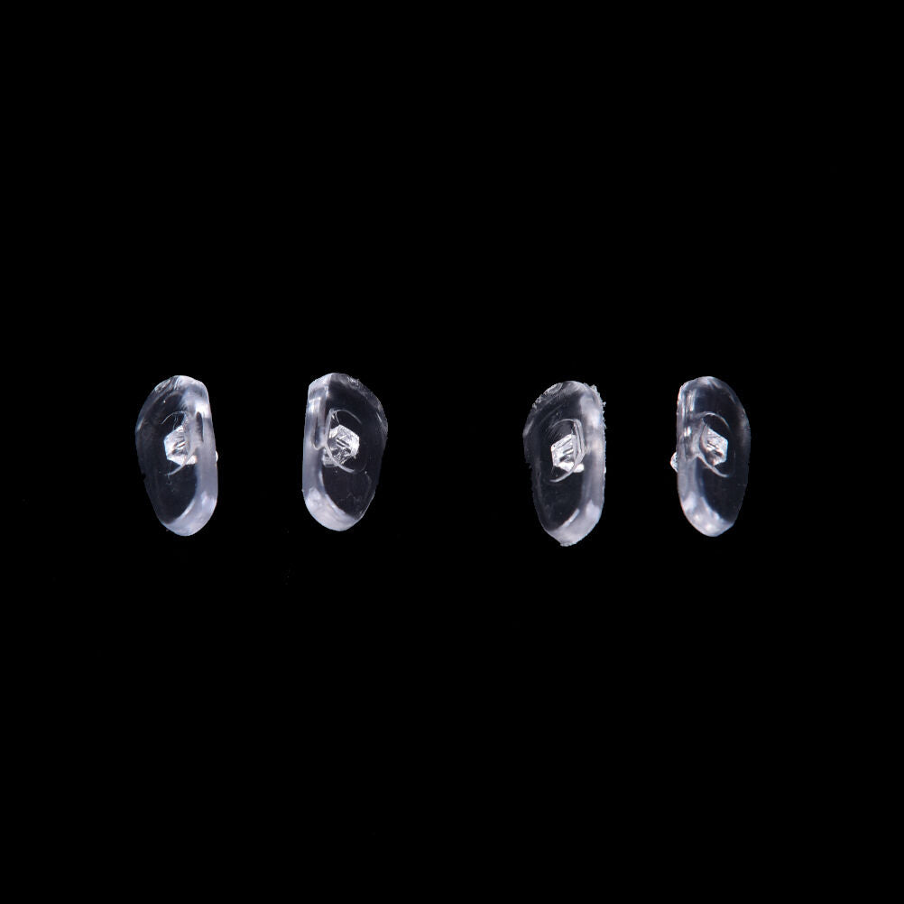 50 Pairs Screw-On Oval Silicone Nose Pads for Glasses Eyeglass 、N.l8