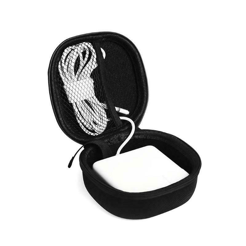 Protective Storage Case Bag for MacBook Power Charger Travel Portable Case Black