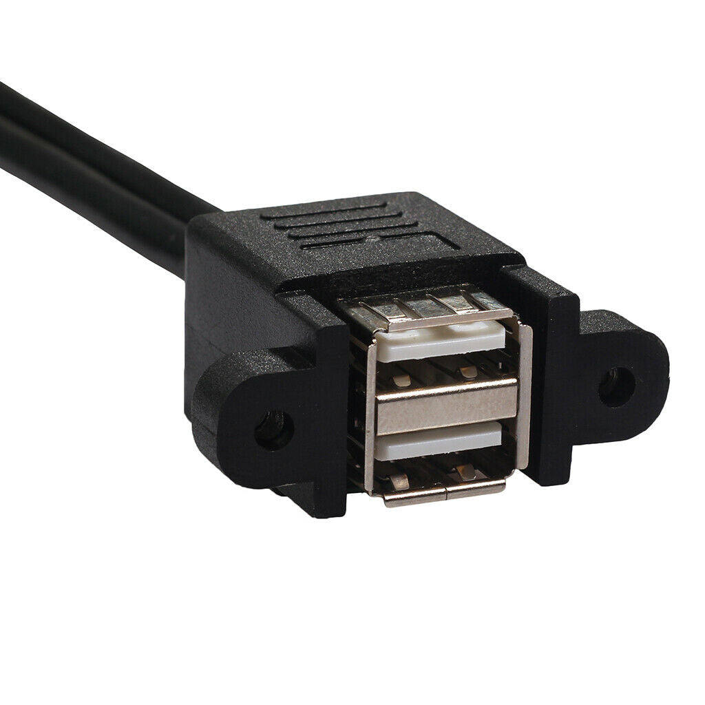 30cm Cm Double USB2.0 Male-Female Extension Cable With Fixed Orifice