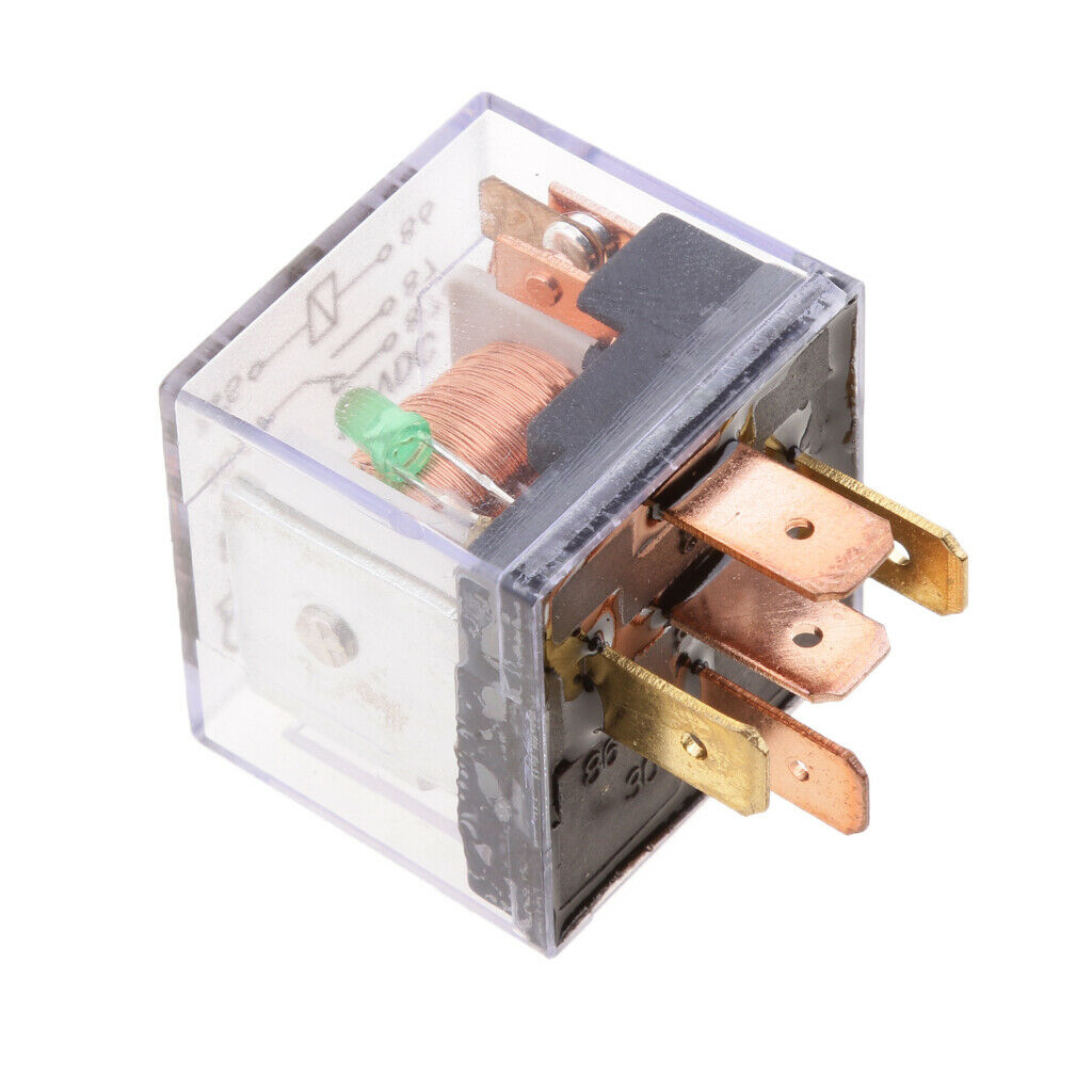 10 Pieces Car Motorcycle Boat 12V 80A 5Pins SPDT Relay Normally Open Contact