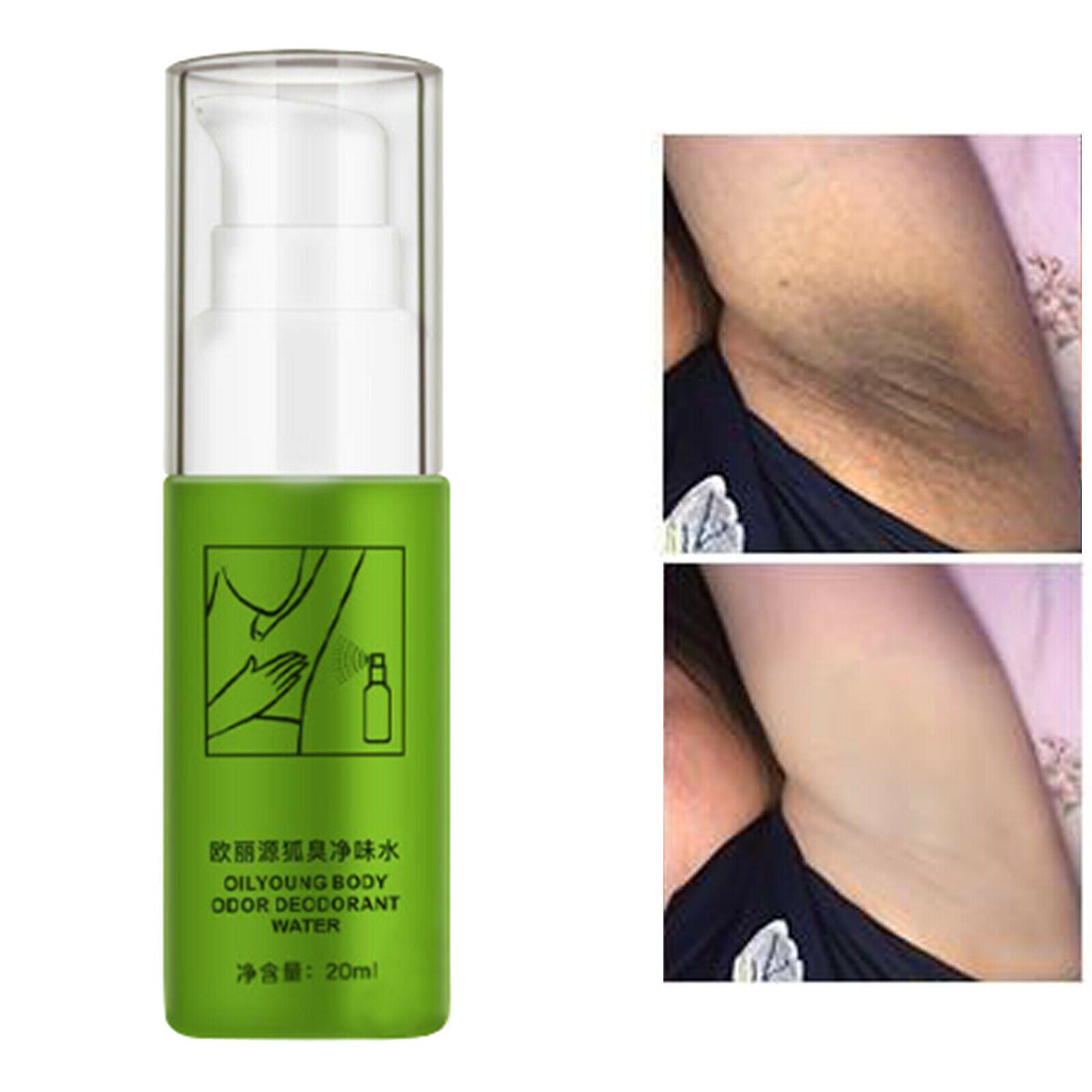 Summer Body Smell Deodorant Water Spray Underarm Sweat Deodorizing Odor