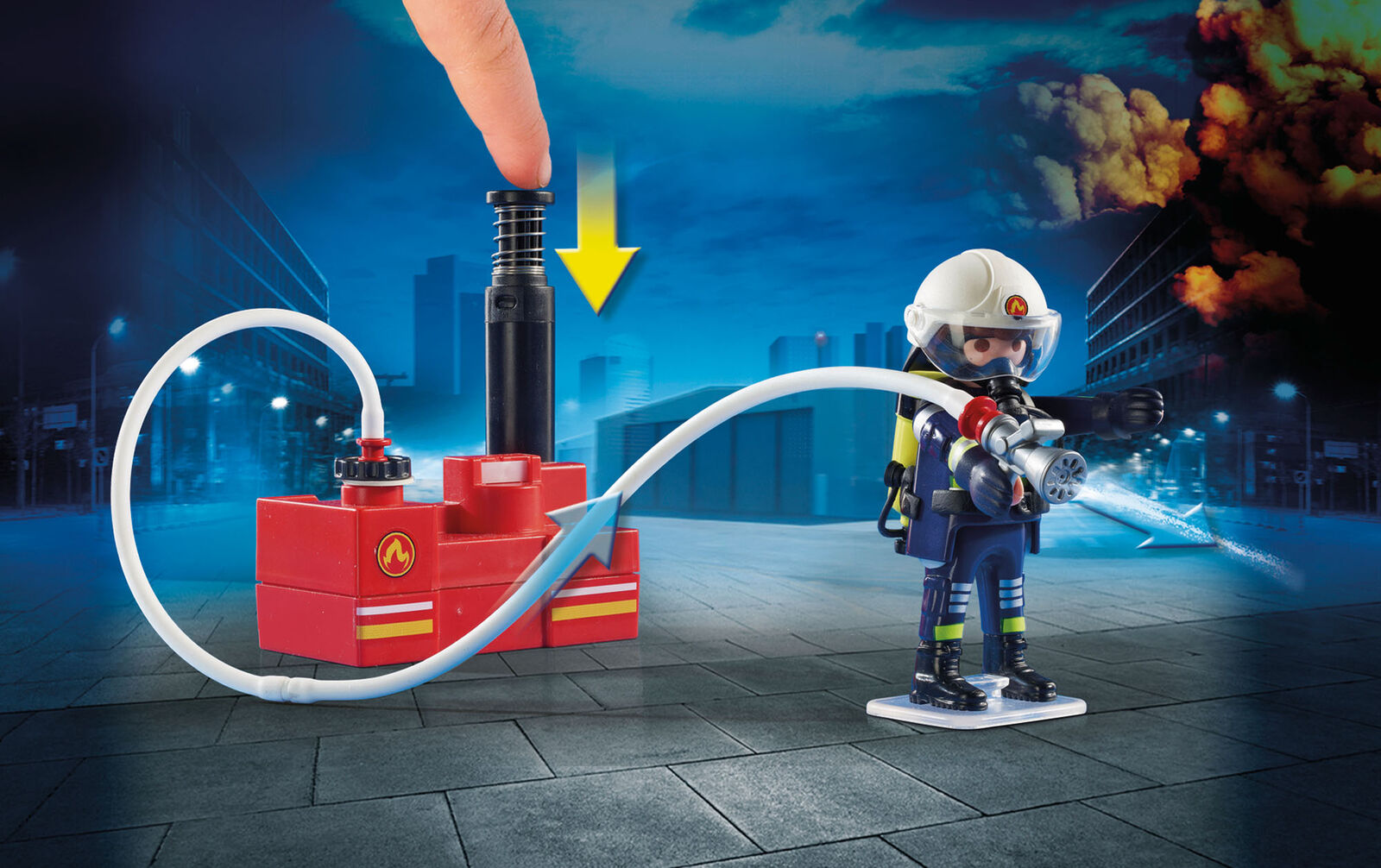 9468 Playmobil Firefighters with Water Pump City Action Suitable for ages 4 year