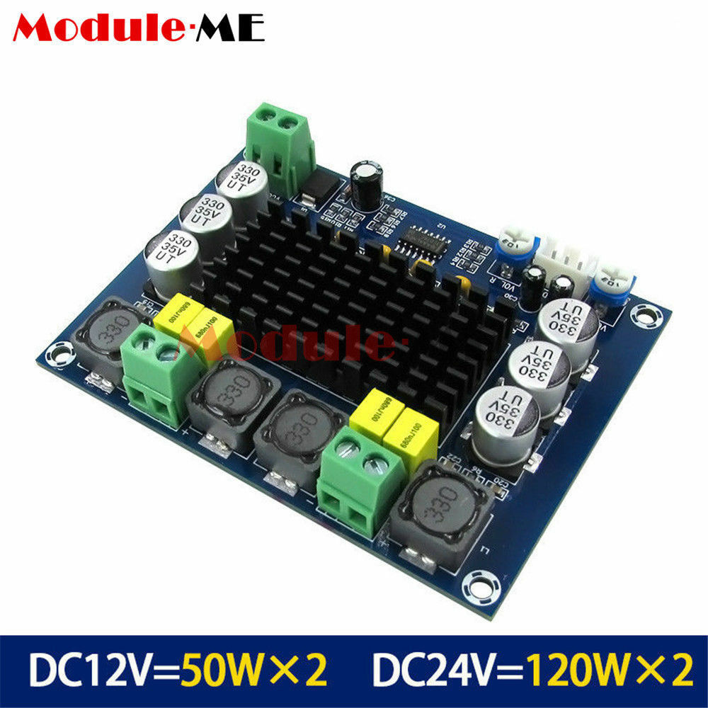 12V-24V TPA3116 D2 120W+120W Dual-channel Stereo Digital Audio Power Amplifier B