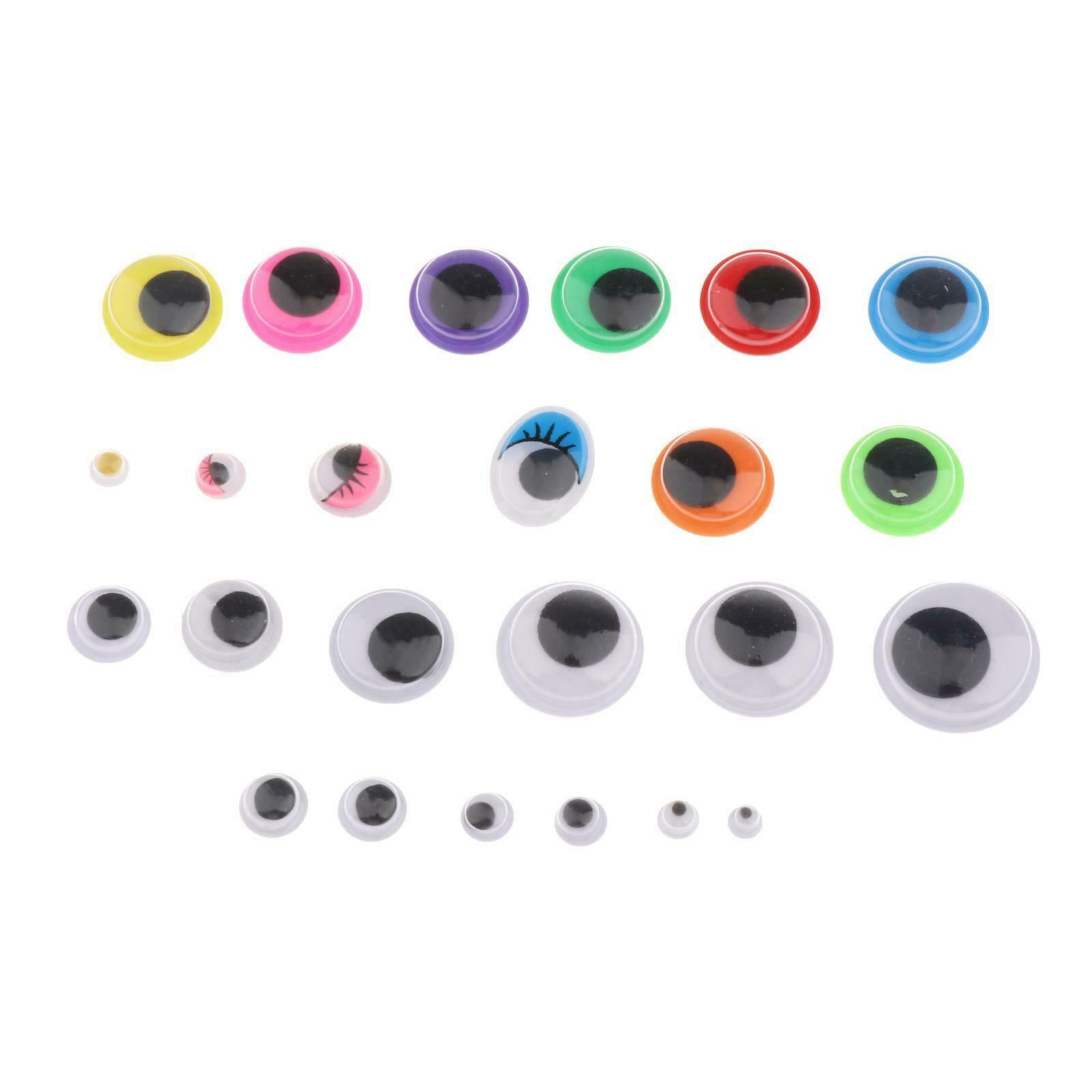 1680x Mixed Wiggle Googly Eyes Round 8 Sizes for DIY Craft Scrapbooking