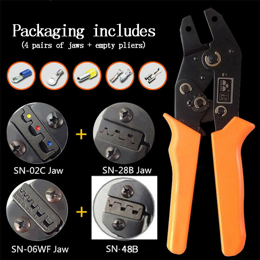 Pro. Wire Cables Terminal Pin Crimping Pliers Tool SN-28B SN-48B SN-02C SN-06WF