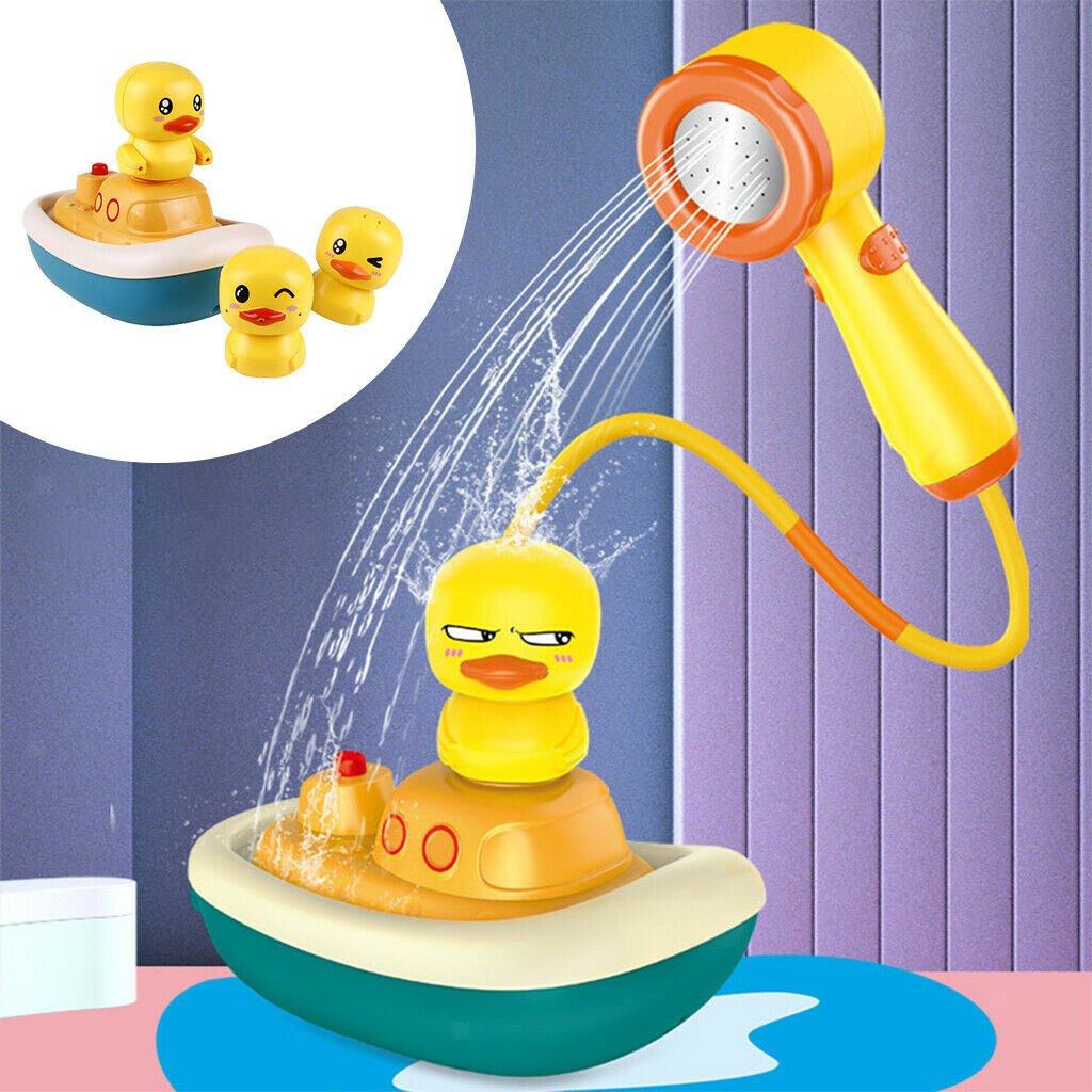 Duck Water Spray Baby Bathtub Shower Head Toys Birthday Gifts for Toddlers