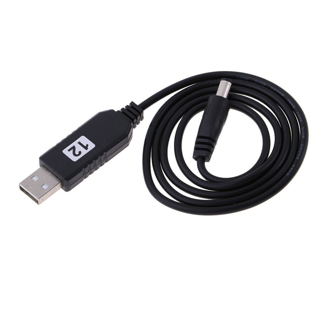 DC 5V to DC 12V USB Voltage Step Up Converter Cable with DC Jack 5.5x2.1mm