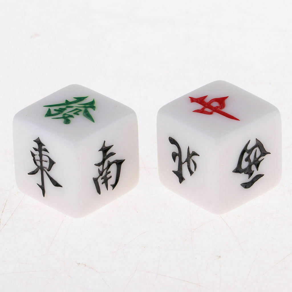 5 Pieces Traditional Board Game Casino Mahjong Dices Set Travel Board Games